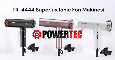 Powertec TR-4444 Süperlux Ionic Fön Makinası