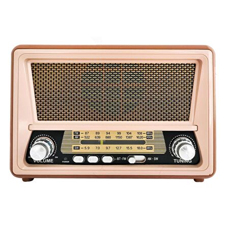 RADYO NOSTALJİ ŞARJLI BT/USB/SD/AUX/FM CAMERON CM-865BT