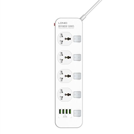 Ldnio SC4408 USB 25 Watt Hızlı Şarj Aleti Beyaz