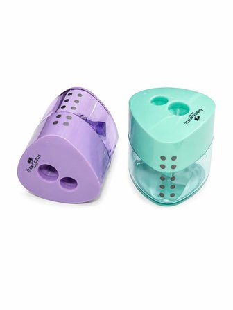 Faber Castell Grip Auto Kalemtıraş Çift Hazneli ( Standart & jumbo ) Pastel  - 1 Adet