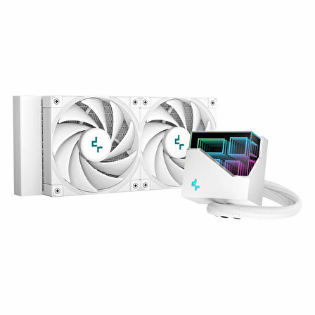 DeepCool LT520 ARGB 240mm AM5/1851P Beyaz İşlemci Sıvı Soğutucu
