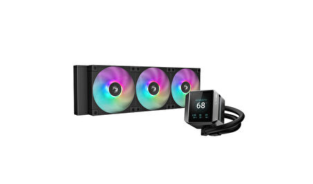 DeepCool MYSTIQUE LCD Ekranlı 360 mm ARGB İşlemci Sıvı Soğutucu