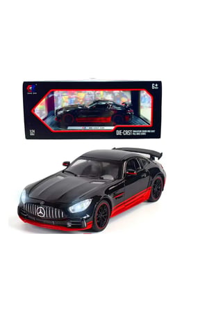 Che Zhı 1:24 Mercedes AMG Die Cast Sesli Işıklı Pilli Model Araba 6+