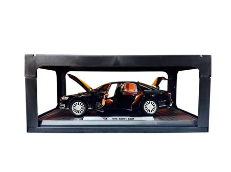 1:24 Metal Model Koleksiyon Araba Audi A8 Siyah 21 CM CZ150B