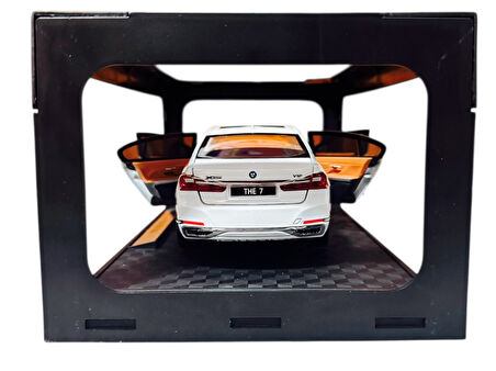 1:24 Metal Model Koleksiyon Araba BMW 7 Beyaz 21 CM CZ151B