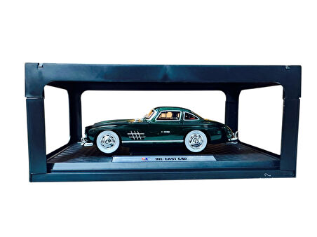 1:24 Metal Model Koleksiyon Araba Mercedes-Benz 300 SL Yeşil 21 CM CZ174B