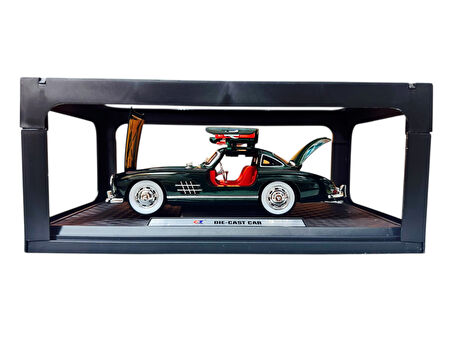 1:24 Metal Model Koleksiyon Araba Mercedes-Benz 300 SL Yeşil 21 CM CZ174B