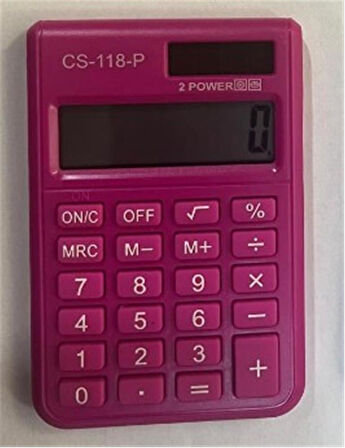 CSL CS-118-P Pembe 8 Hane Cep Tipi Hesap Makinesi