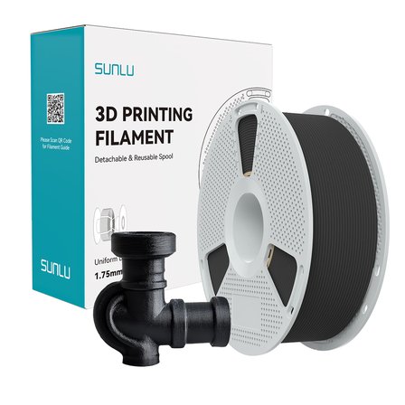SUNLU PA6-CF (Naylon 6) Filament Siyah 1.75mm 1kg