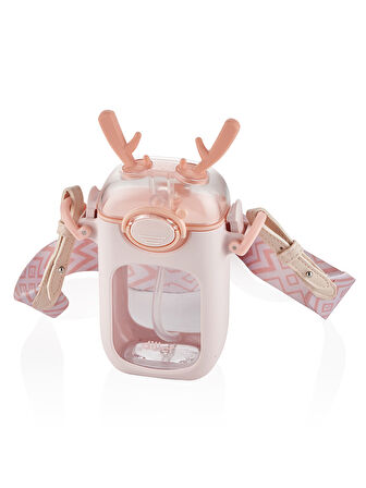 Diller Tritan Pipetli Matara 400 Ml Pembe