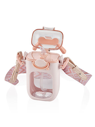 Diller Tritan Pipetli Matara 400 Ml Pembe