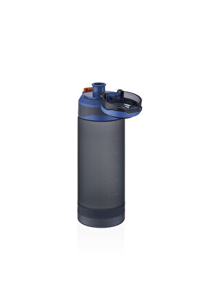 DILLER Kilitli Kapak Taşıma Askılı Lacivert Spor Matarası 790 ml
