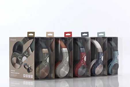 SY BT-1607 Kulaküstü Bluetooth Kulaklık Kırmızı