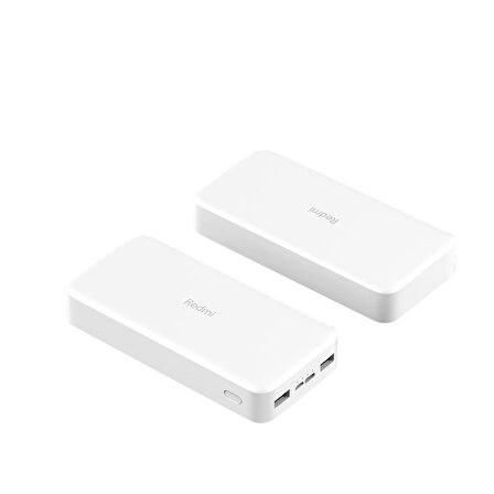 Xiaomi Redmi 20000 mAh Hızlı Şarj Powerbank Beyaz 