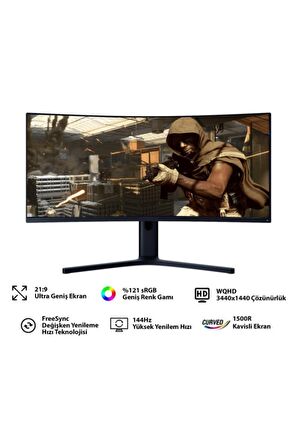 Xiaomi BHR5133GL 34 inç 4 ms 144 Hz Curved LED Bilgisayar Monitörü