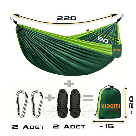 Xiaomi Heyshake Outdoor Kamp Hamağı - Geliştirilmiş Hibrit Seri - 220x90 cm - 225kg Dayanıklılık