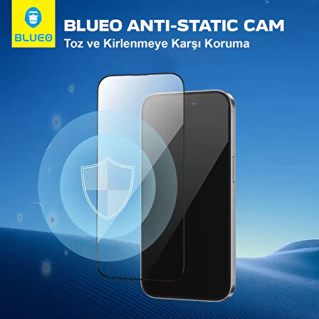 Anti Static HD iPhone 14 Plus Uyumlu Toz Çizilme Parmak izi Önleyici Full Cam Ekran Koruyucu