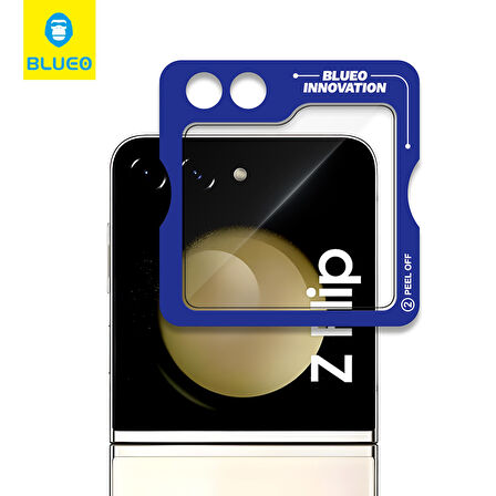 BLUEO Samsung Flip 6 Uyumlu 2.5D full cover HD Cam Ekran Koruyucu