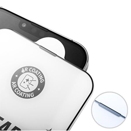 Iphone 12 Pro Max Uyumlu Anti-Reflective Yansıma Önleyici Temperli 360 Tam Koruma Cam Ekran Koruyucu