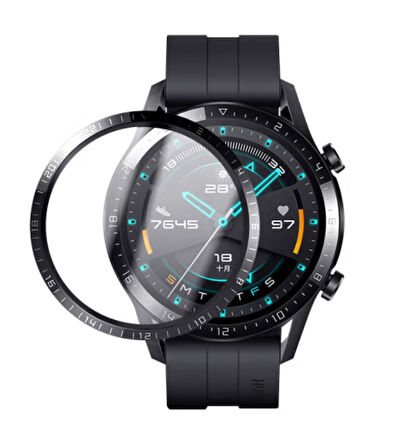 BLUEO Huawei GT3 Uyumlu High Molecule Shock-resistant Ölçekli 46mm Ekran Koruyucu