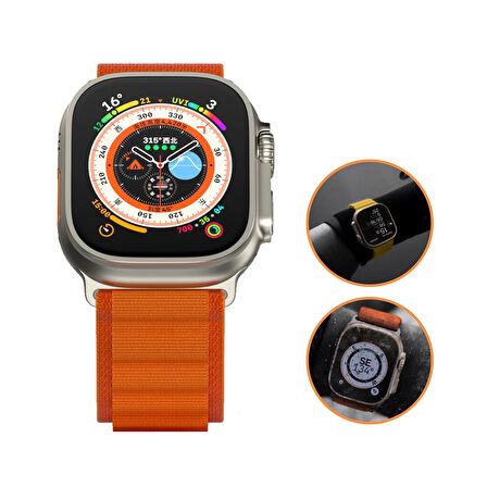 Blueo  Apple Watch Ultra ve Ultra 2 Uyumlu 49mm Corning Gorilla Cam Ekran Koruyucu