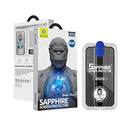 Sapphire Anti-Static Uygulama Aparatlı Ekran Koruyucu iP 14/13/13 Pro Max