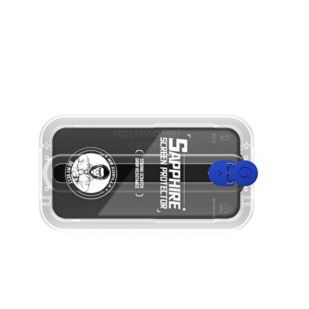 Sapphire Anti-Static Uygulama Aparatlı Ekran Koruyucu iP 14/13/13 Pro Max