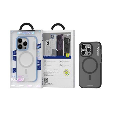 Dual Color Skin Friendly Magsafe Kılıf iPhone 14 Pro Siyah