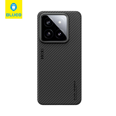 Blueo Xiaomi 13 Ultra Uyumlu Punk Armor Aramid Fiber Anti-Drop Case 1500D Telefon Kılıfı