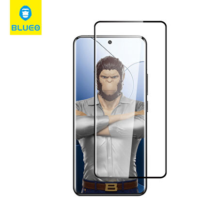 Blueo Xiaomi 13 Ultra Uyumlu Full Ab Glue 3D Curved Silk Tempered Glass Ekran Koruyucu