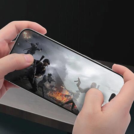  Iphone 15 Pro Uyumlu Tam Kaplayan HD Anti-static Darbe Emici Temperli Cam Ekran Koruyucu