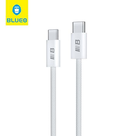 Blueo Braided Pd 60W Ultra Hızlı Şarj V Data Kablosu Type-C