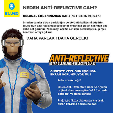 Anti-Reflective Samsung S25 Edge Uyumlu Ekrandan Bile Daha Net AR Cam Ekran Koruyucu