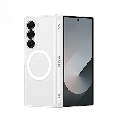 BLUEO FOLD 6 ULTRA CLEAR ANTİ-DROP MAGNETİC FOLDİNG TELEFON KILIFI