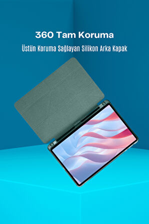 Fuchsia MatePad Air 11,5 " S "  inç Uyumlu Kalemlikli Tam Koruma Sağlayan Tablet Kılıfı