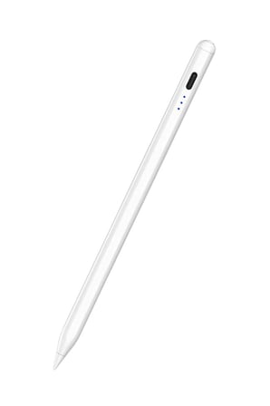 Fuchsia iPad 2025 11. Nesil A16 M3 ile Uyumlu Avuçiçi Red ve Eğim Özellikli Manyetik Yapışan Dokunmatik Kalem