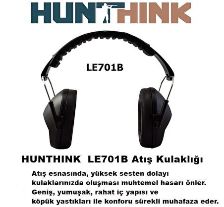 HUNTHINK LE701B Atış Kulaklığı