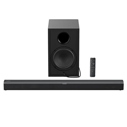 Tribit S1 Soundbar ve Subwoofer 2.1 Kanal 200W Hoparlör 4EQ Modu, BT 5.4, USB, HDMI, AUX Bts61