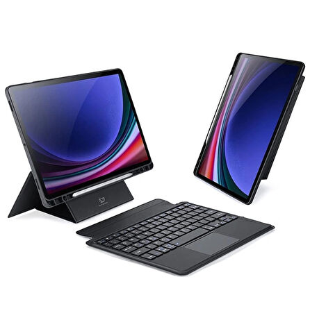 Dux Ducis Samsung Tab S9 (X710/X716B) DK Series Kablosuz Bluetooth Klavye Touchpad Kılıf