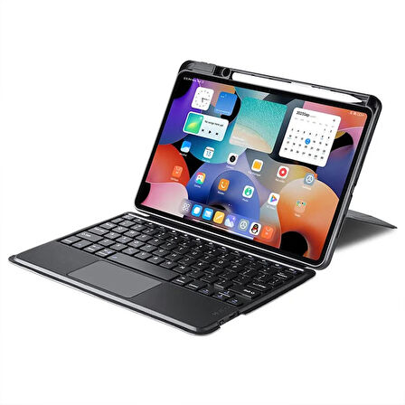 DUX DUCIS Xiaomi Pad 5 - Pad 5 Pro Ayrılabilir Bluetooth Klavye Touchpad PU Deri Kılıf