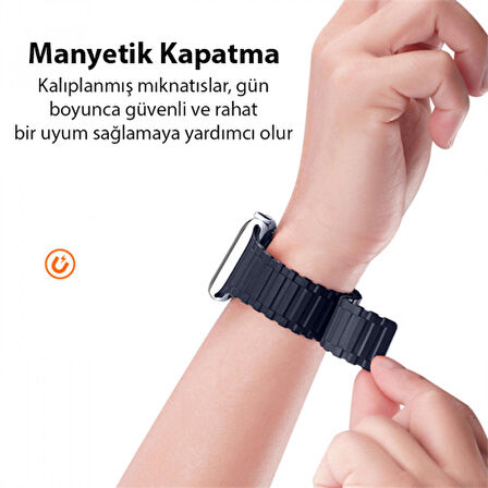 Dux Ducis Apple Watch 38-40-41MM için Manyetik Armor Silikon Kordon Kayış