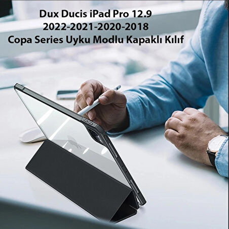 Dux Ducis iPad Pro 12.9 2022/2021/2020/2018 Kılıf Copa Series Uyku Modlu Kapaklı Kılıf