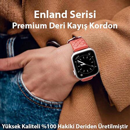 Dux Ducis Apple Watch 38-40-41MM için Enland Serisi Premium Deri Kayış Kordon