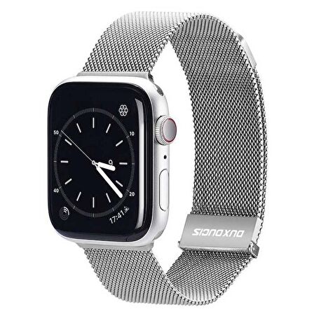 Dux Ducis Apple Watch Uyumlu 42-44-45MM için Milanese Premium Milano Loop Kayış Kordon 