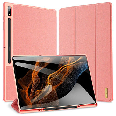 Dux Ducis Samsung Galaxy Tab A8 2021 10.5 (X200-X205) Kılıf Kalem Bölmeli Standlı Domo Series