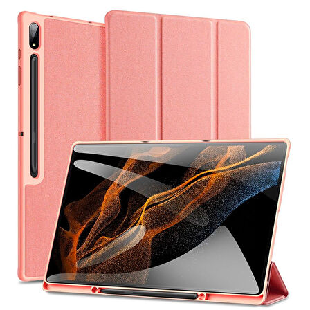 Dux Ducis Samsung Galaxy Tab A8 2021 10.5 (X200-X205) Kılıf Kalem Bölmeli Standlı Domo Series