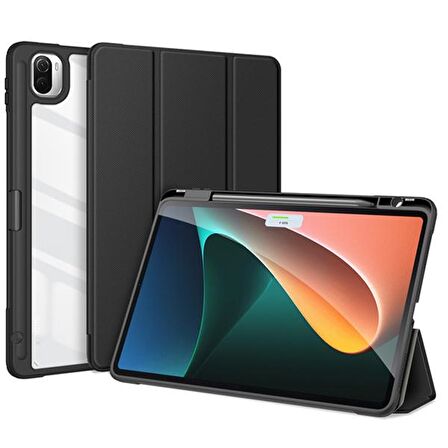 Dux Ducis Xiaomi Mi Pad 5 - 5 Pro Kılıf Kalem Bölmeli Toby Series SİYAH