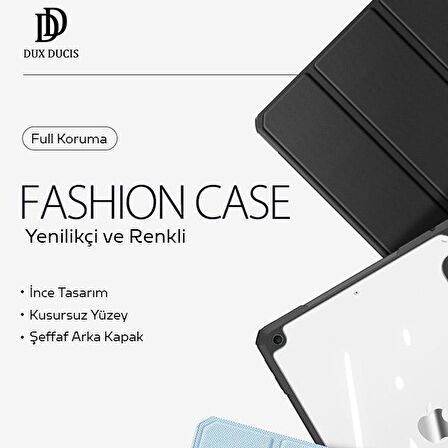 Dux Ducis iPad 7-8 10.2 (2019,2020,2021) Kılıf Kalem Bölmeli Toby Series SİYAH