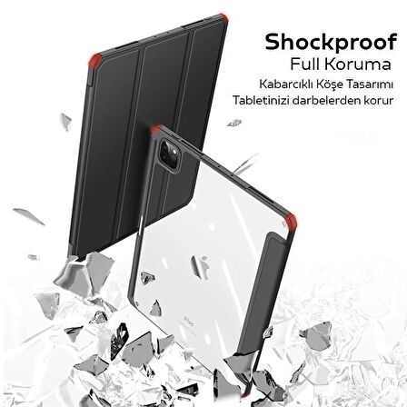 Dux Ducis iPad Pro 11 (2018,2020,2021) Kılıf Kalem Bölmeli Toby Series SİYAH