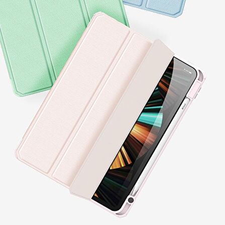 Dux Ducis iPad Pro 11 (2018,2020,2021) Kılıf Kalem Bölmeli Toby Series PEMBE
